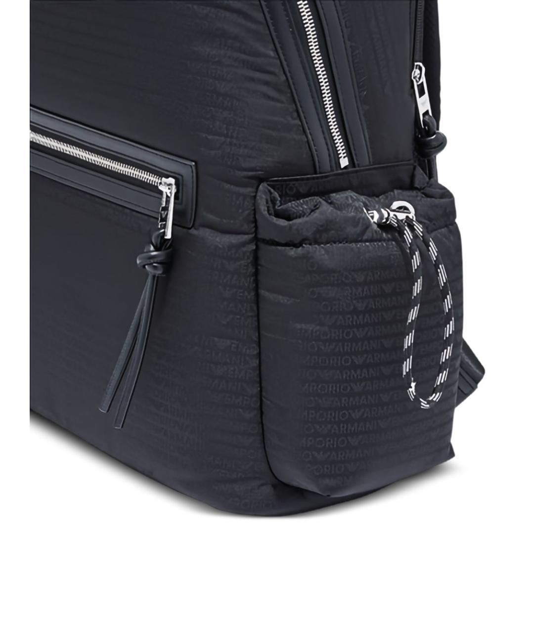 EMPORIO ARMANI Черный синтетический рюкзак, фото 4