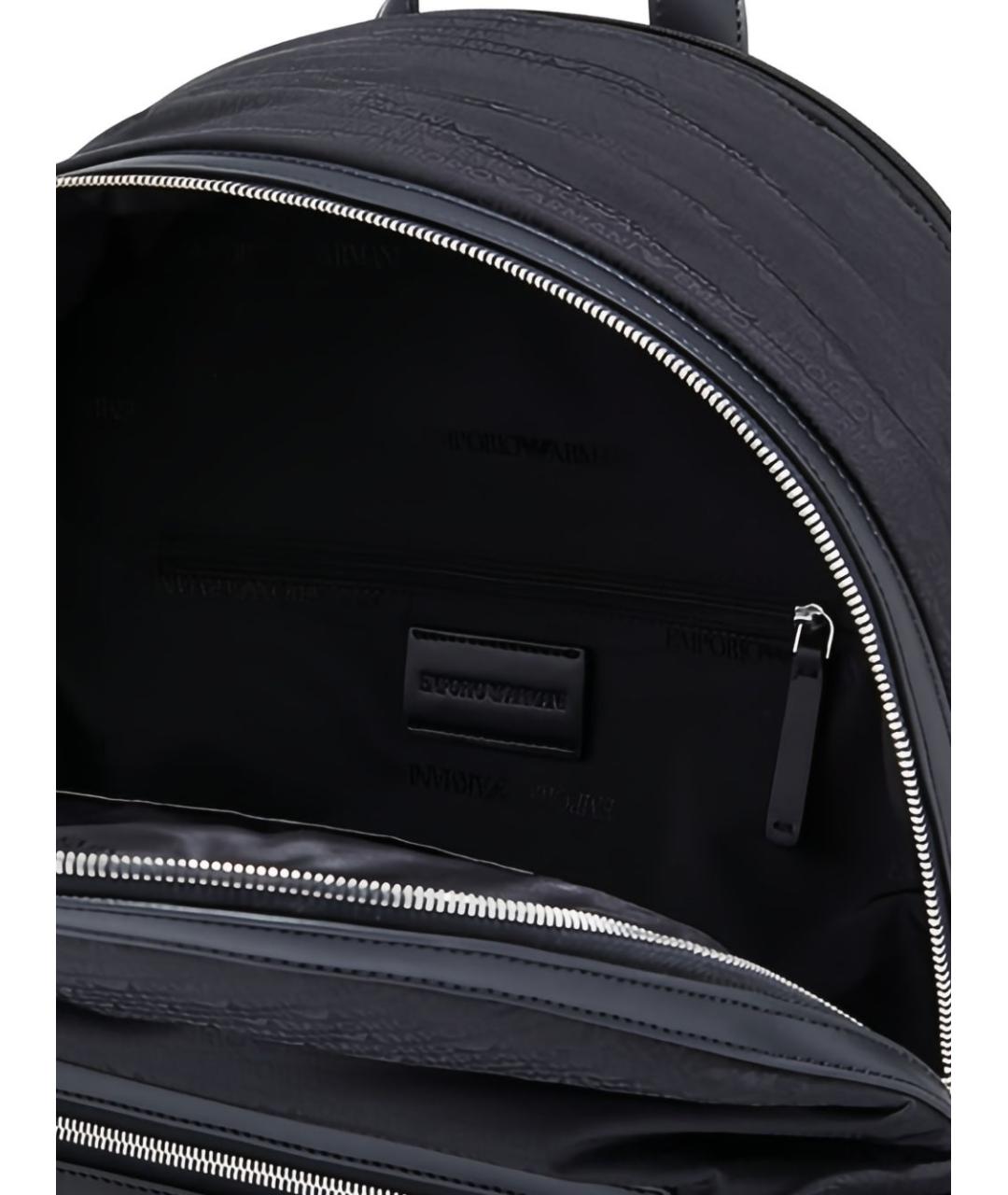 EMPORIO ARMANI Черный синтетический рюкзак, фото 5