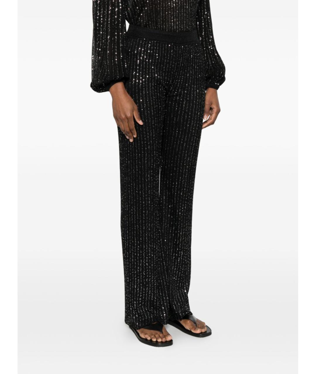 MISSONI Черные вискозные прямые брюки, фото 4
