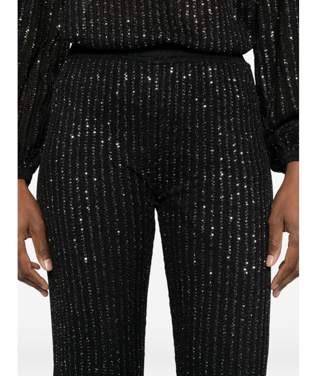 MISSONI Черные вискозные прямые брюки, фото 3