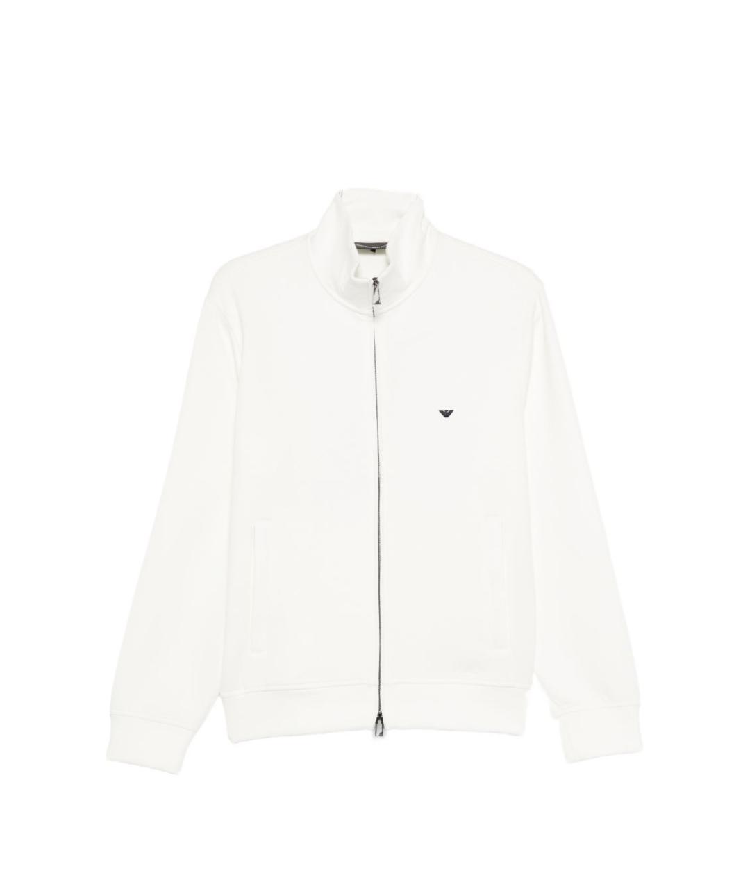 EMPORIO ARMANI Белый хлопковый кардиган, фото 1