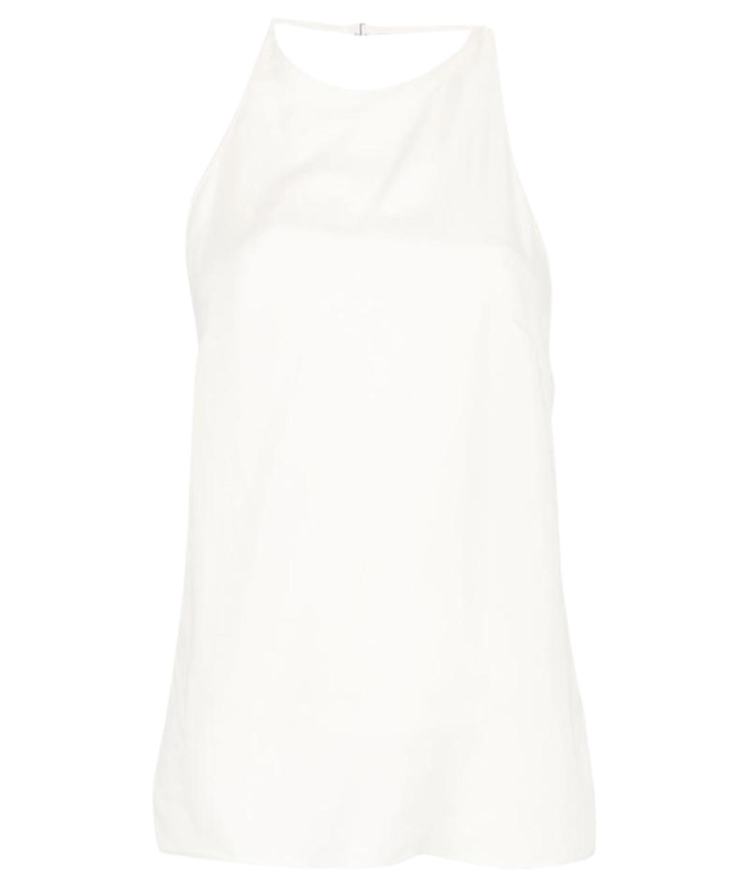 ALYSI Белая шелковая майка, фото 1