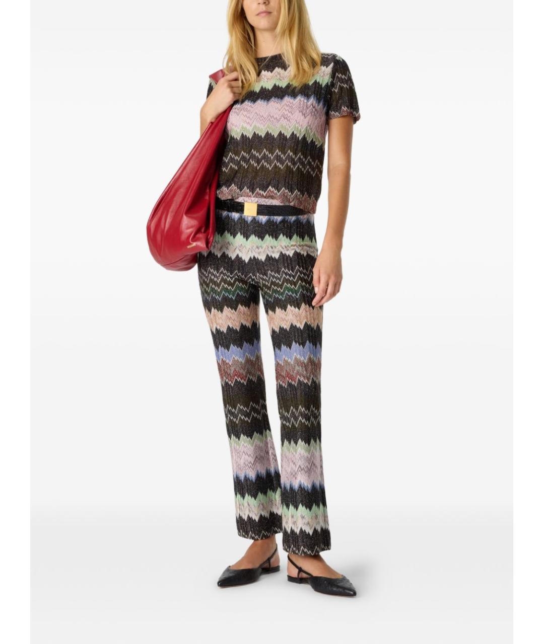 MISSONI Мульти вискозные прямые брюки, фото 2