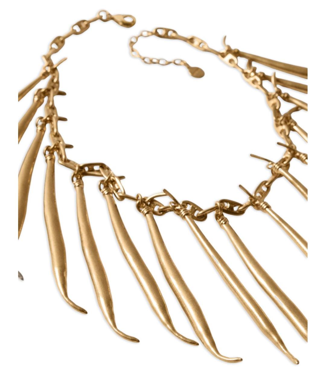 JACQUEMUS Золотое металлическое колье, фото 3