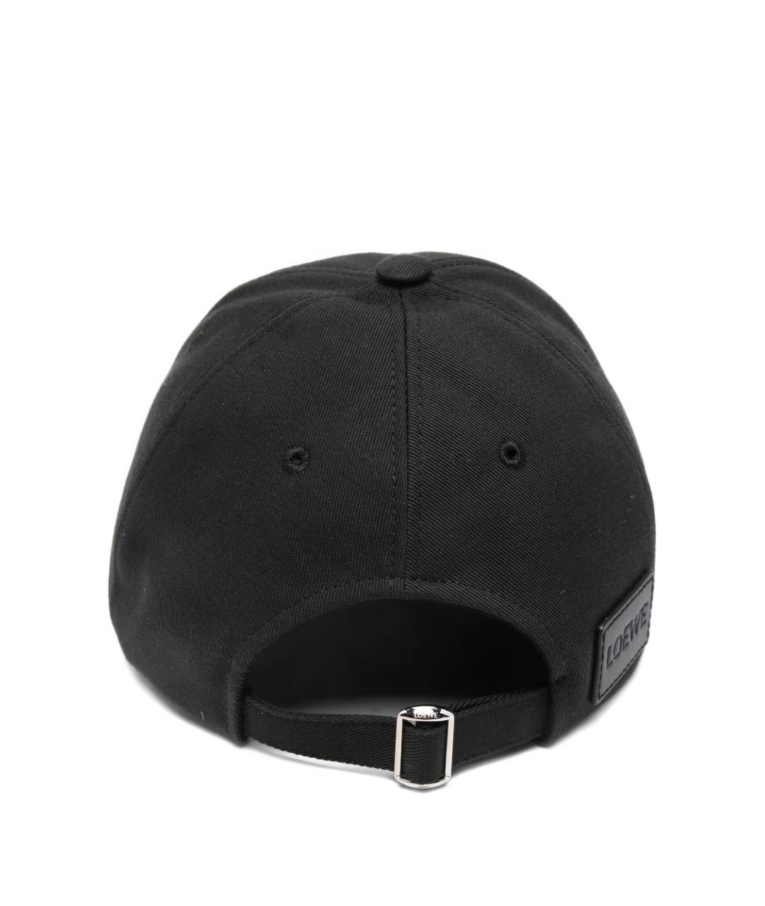 LOEWE Черная хлопковая кепка, фото 2