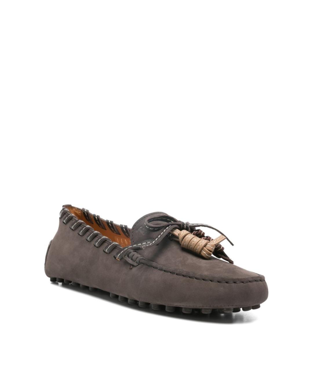 TOD'S Коричневые кожаные мокасины, фото 2