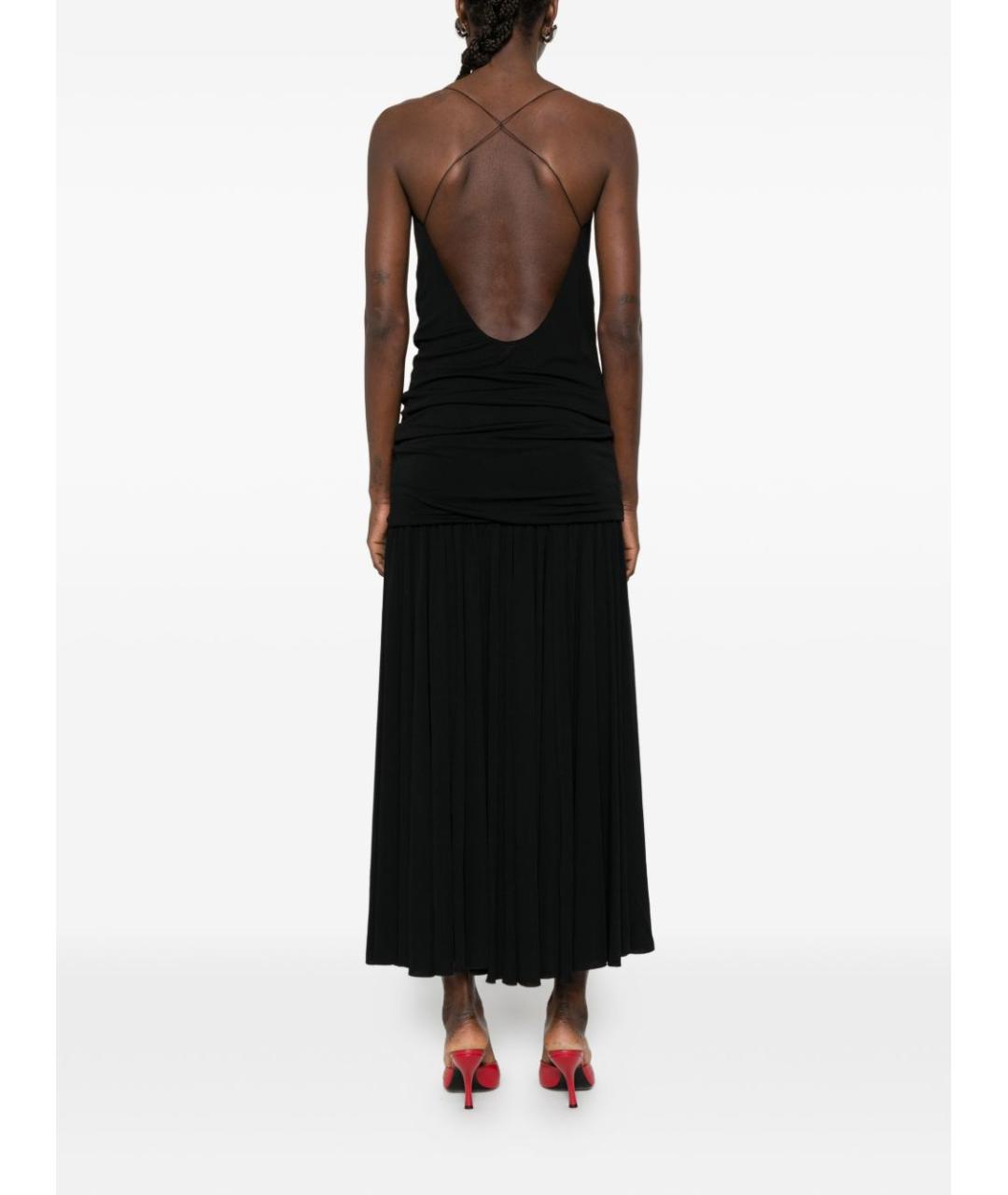 JACQUEMUS Черное полиамидовое вечернее платье, фото 4