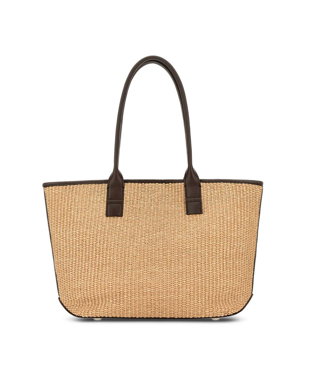 HOGAN Бежевая пелетеная сумка тоут, фото 4