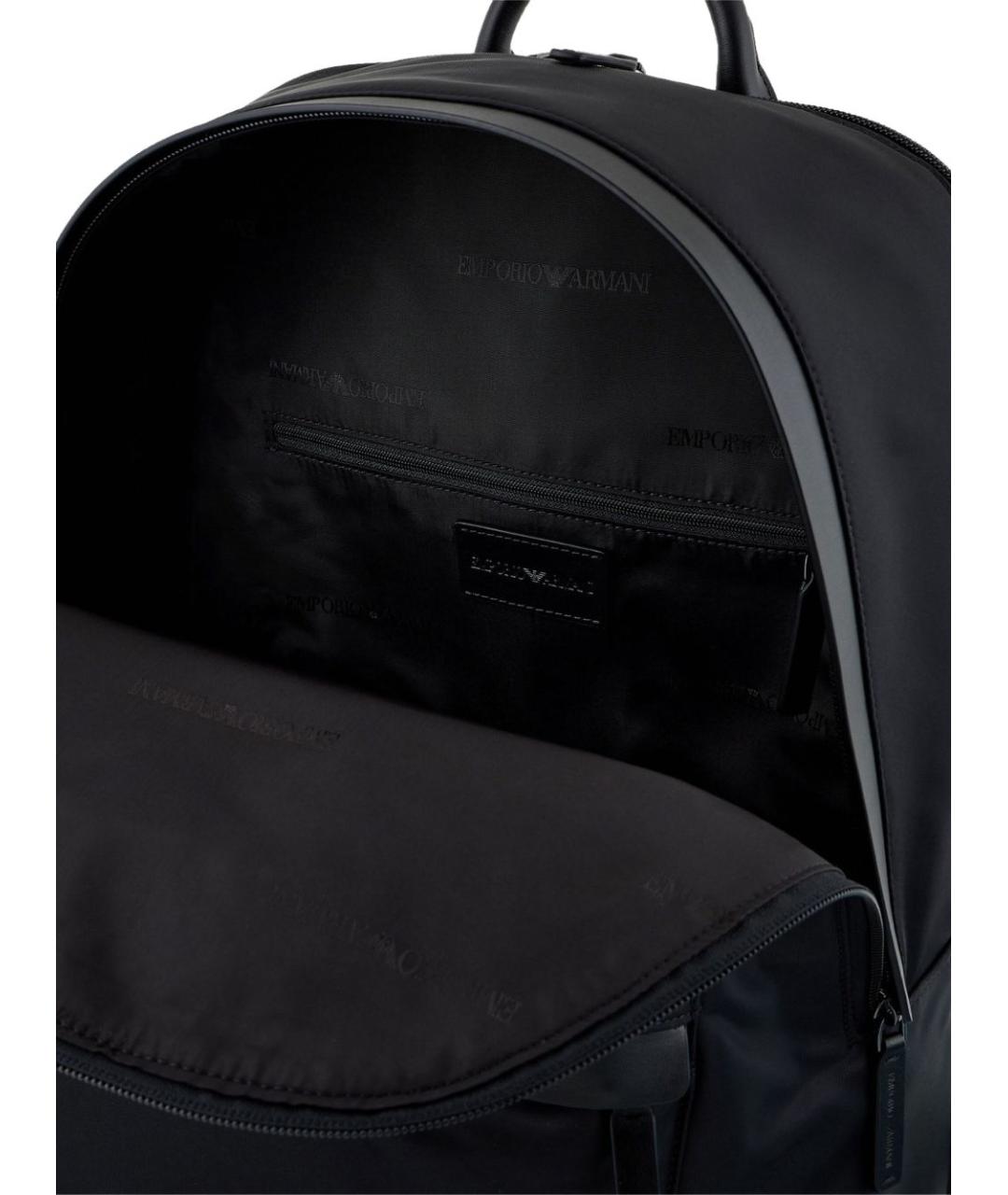EMPORIO ARMANI Черный синтетический рюкзак, фото 2