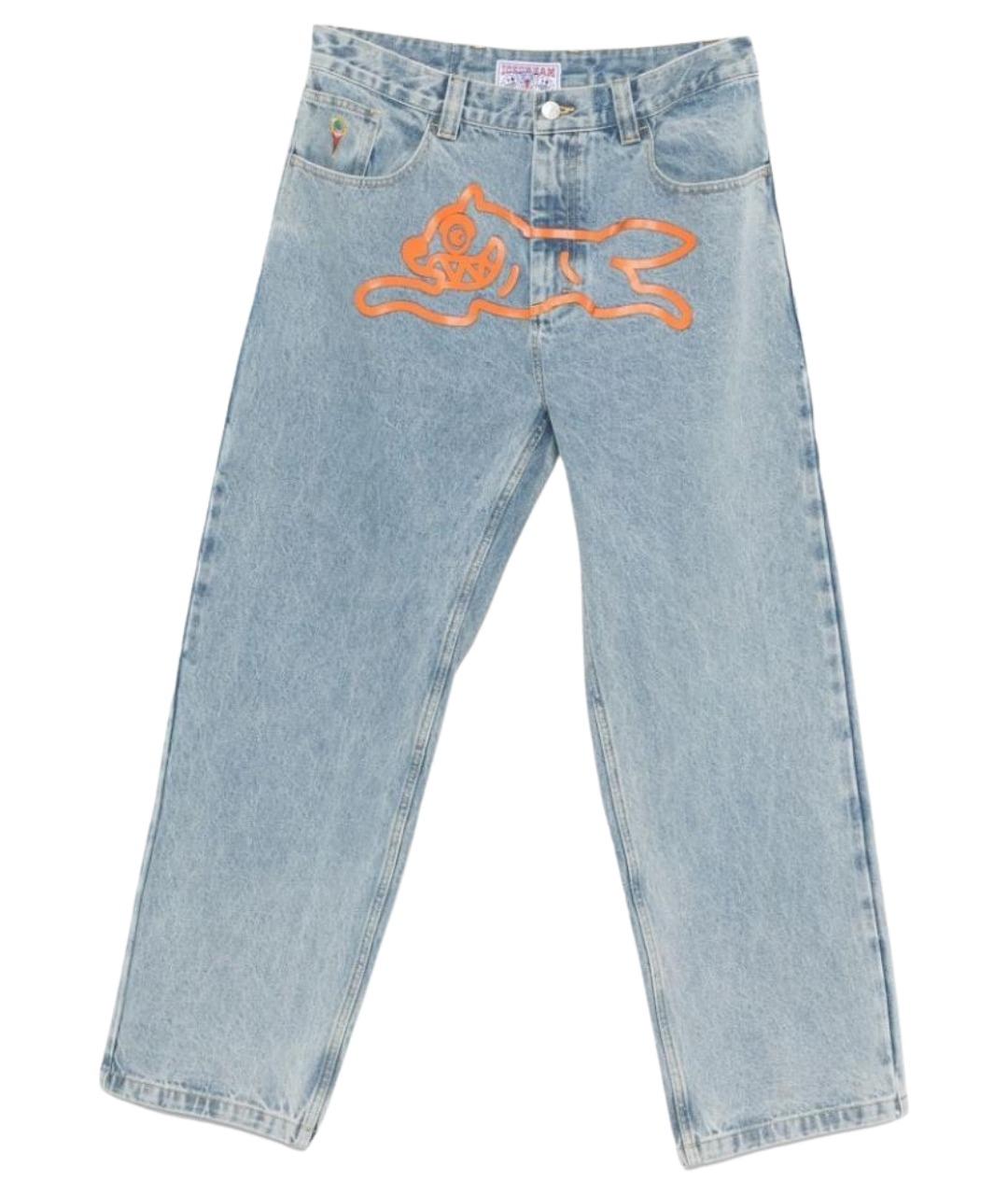 icecream Голубые хлопковые прямые джинсы, фото 1