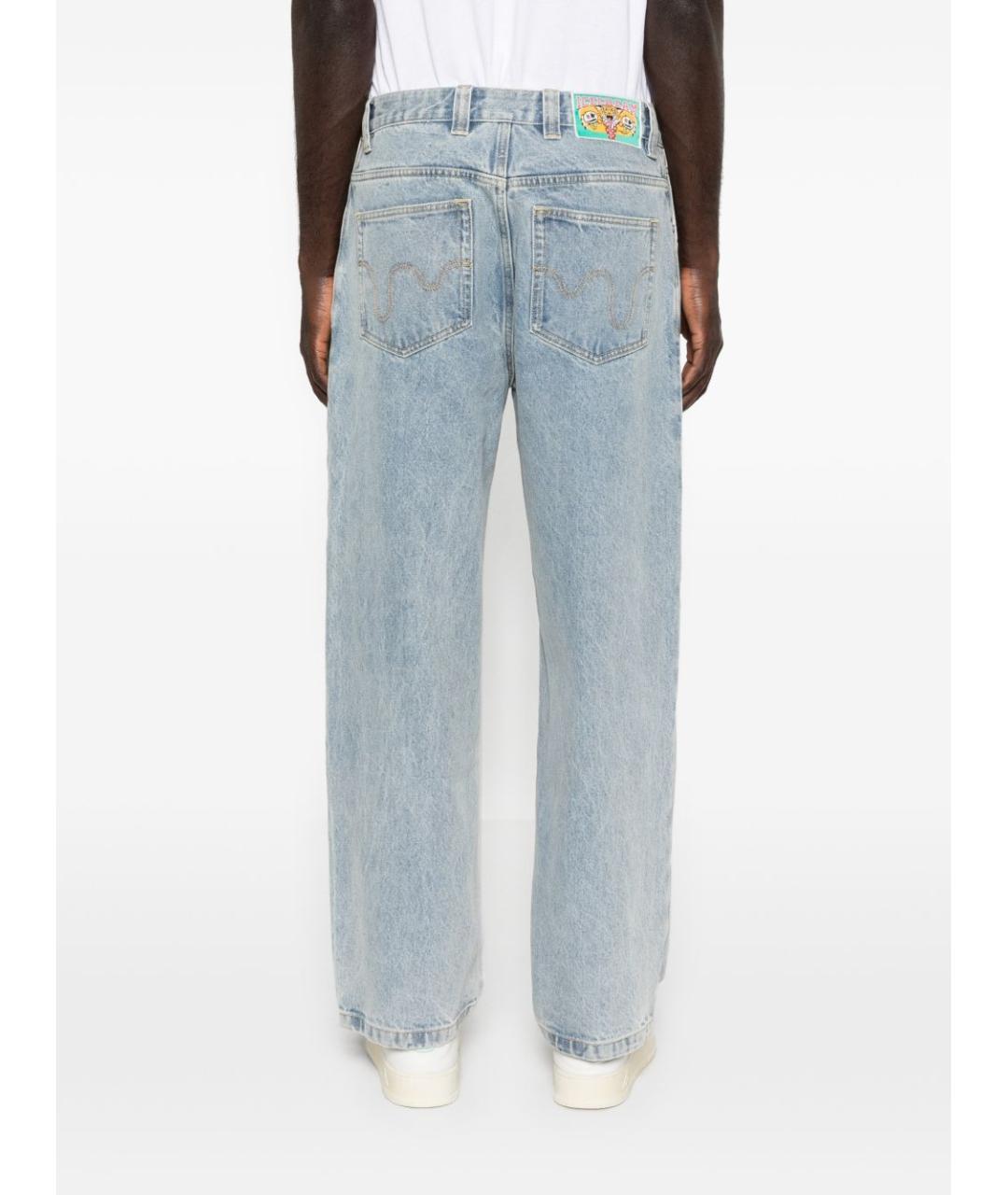 icecream Голубые хлопковые прямые джинсы, фото 2