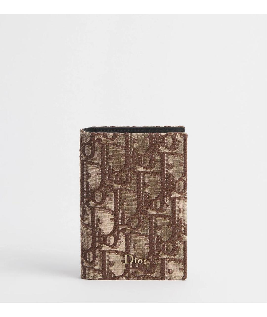 CHRISTIAN DIOR Коричневый кардхолдер, фото 5