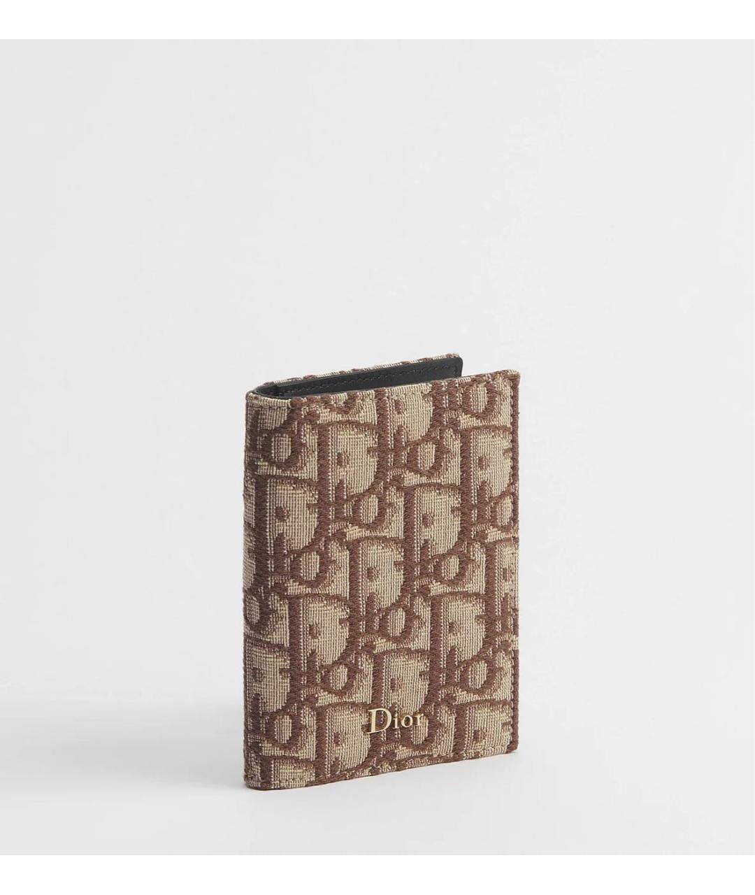 CHRISTIAN DIOR Коричневый кардхолдер, фото 2