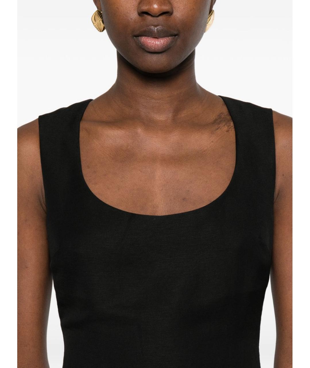 JACQUEMUS Черное полиэстеровое вечернее платье, фото 2