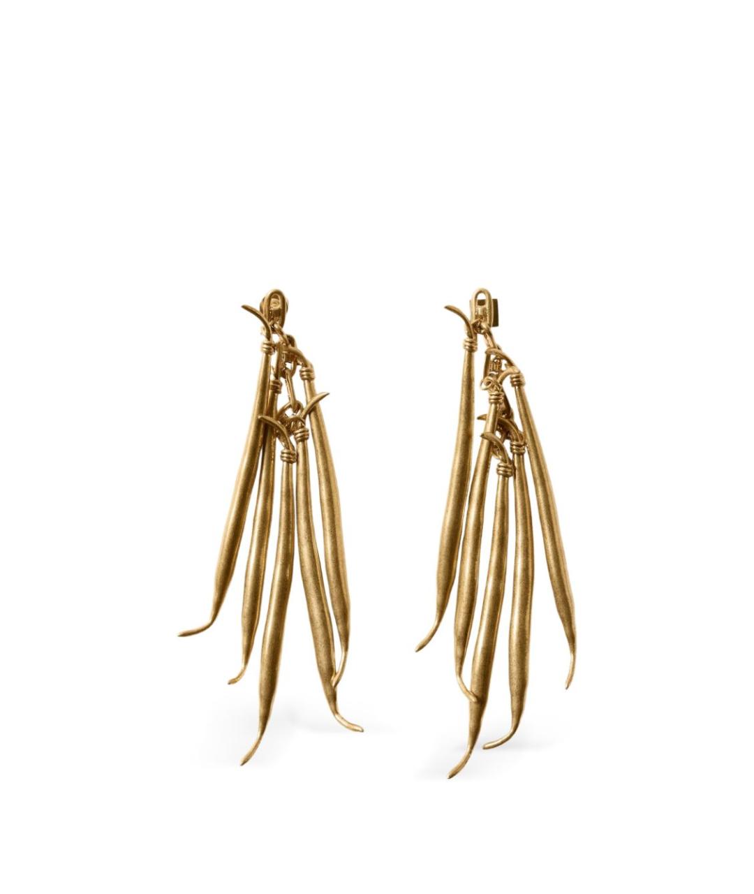 JACQUEMUS Золотые металлические серьги, фото 3