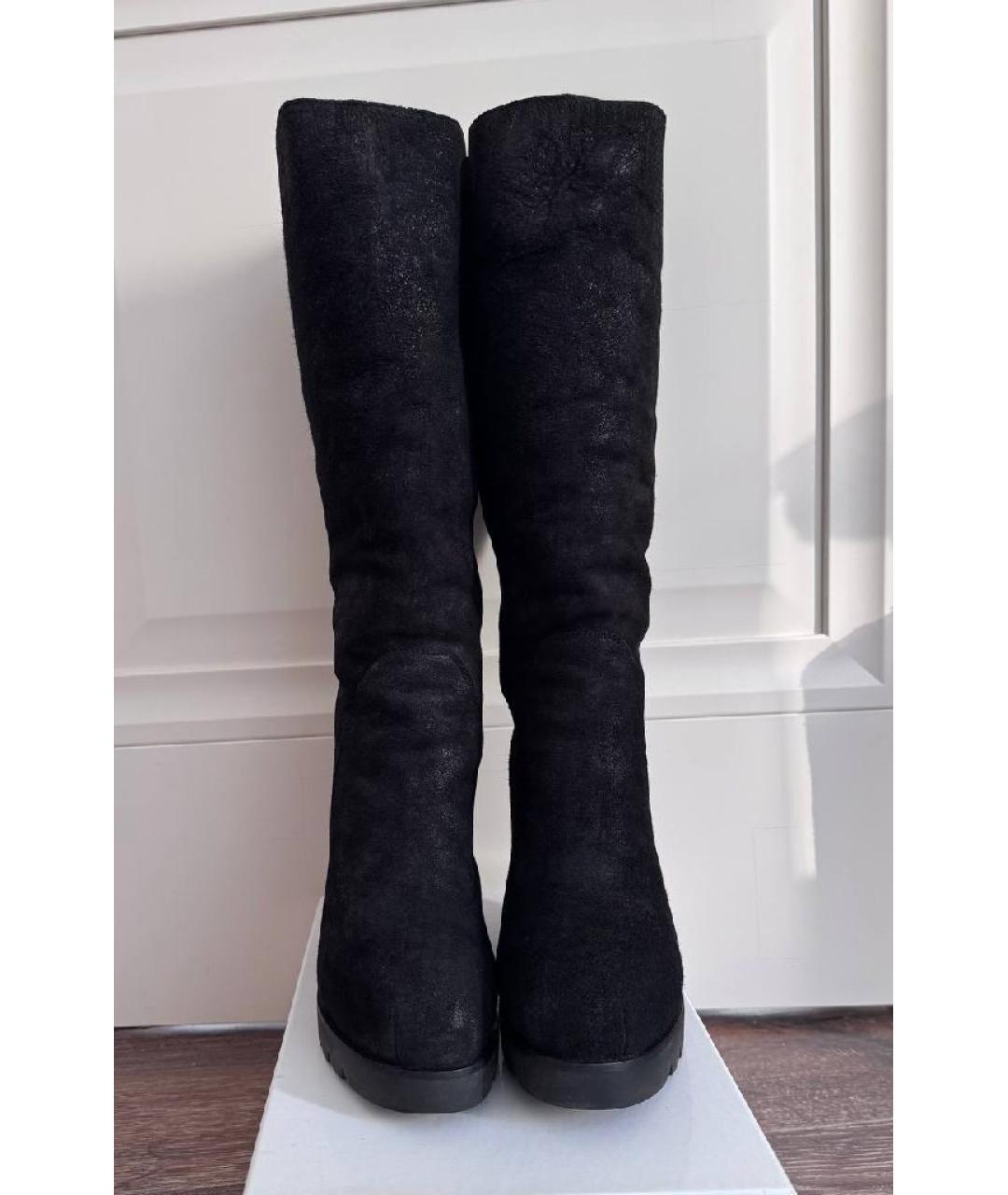 ASH Черные замшевые сапоги, фото 2