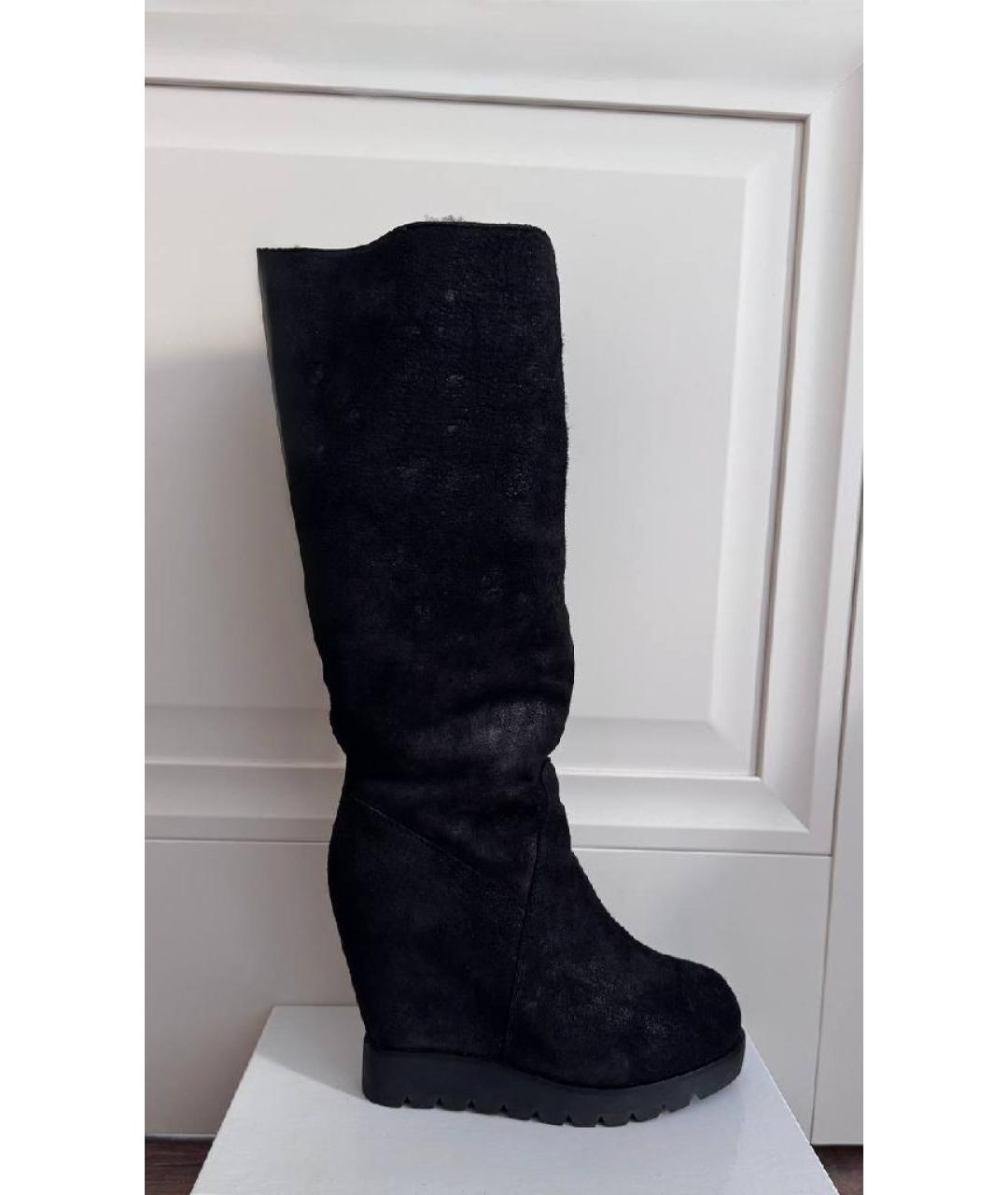 ASH Черные замшевые сапоги, фото 10