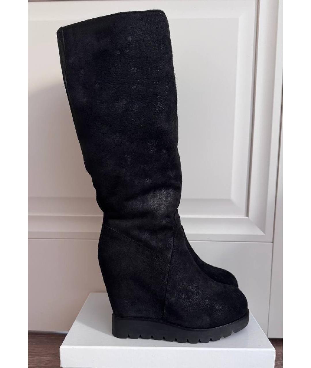 ASH Черные замшевые сапоги, фото 9