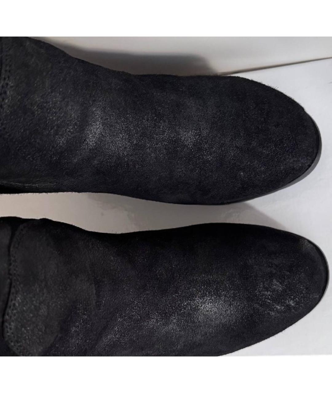 ASH Черные замшевые сапоги, фото 7