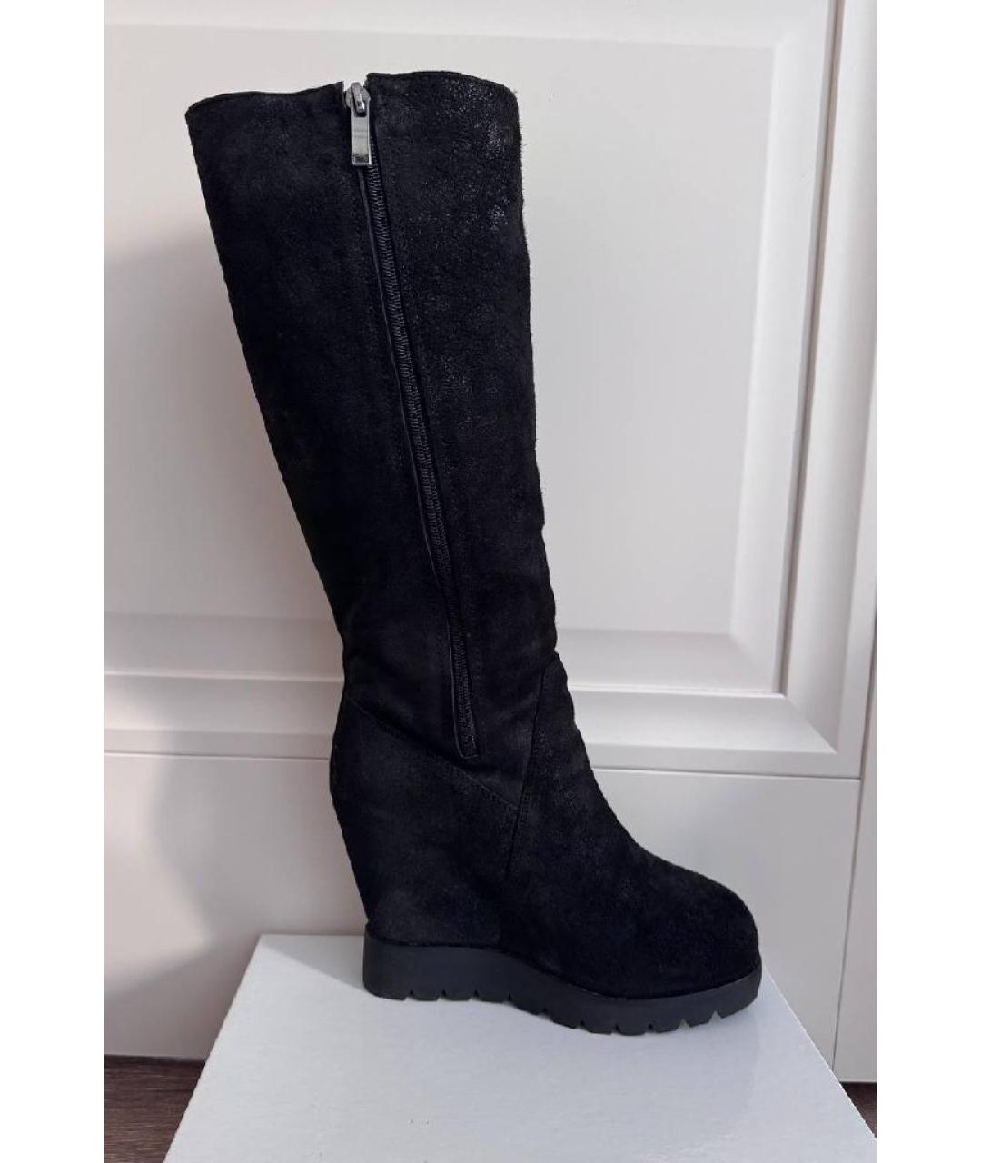 ASH Черные замшевые сапоги, фото 5