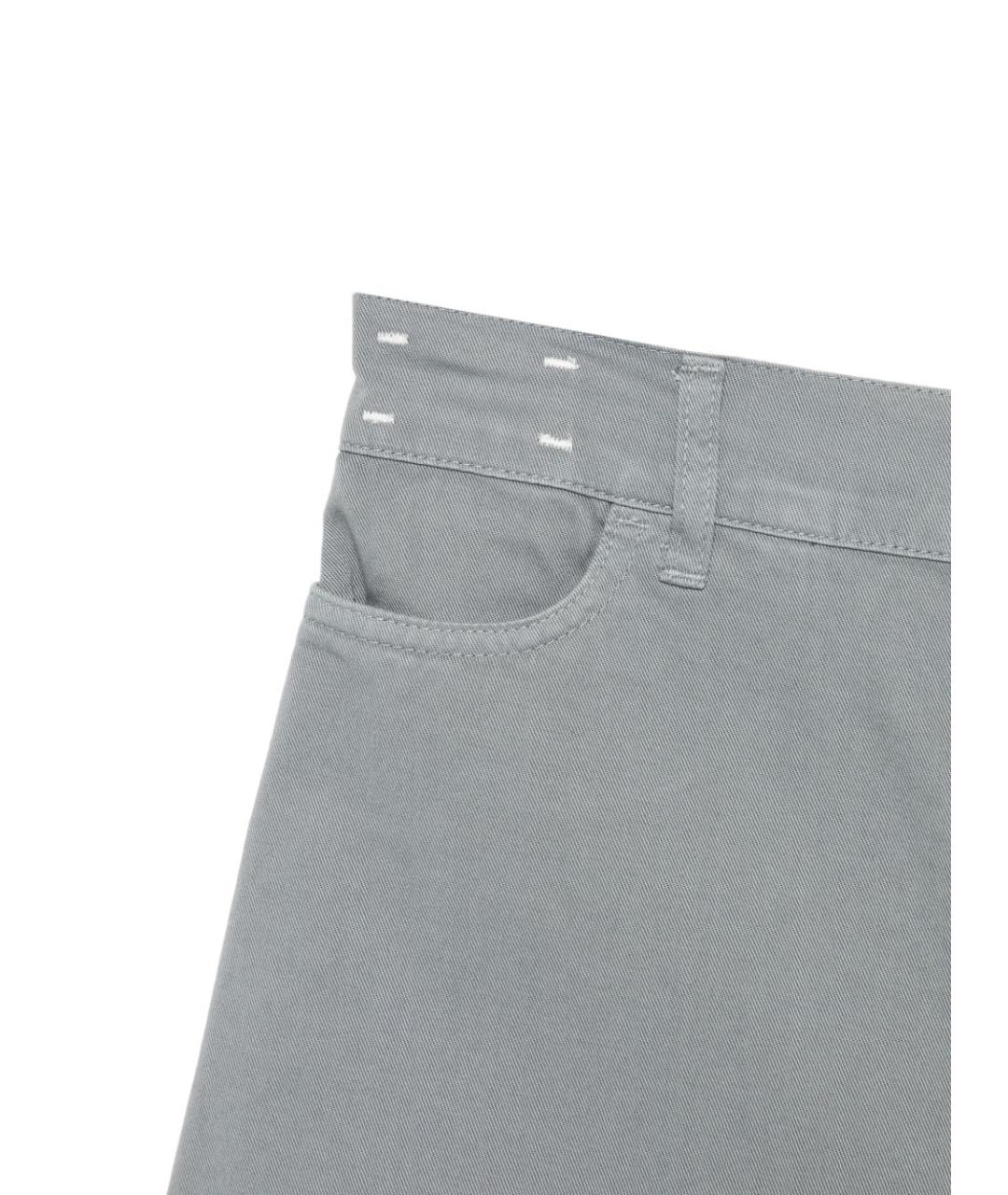 ALYSI Серые хлопковые прямые джинсы, фото 3