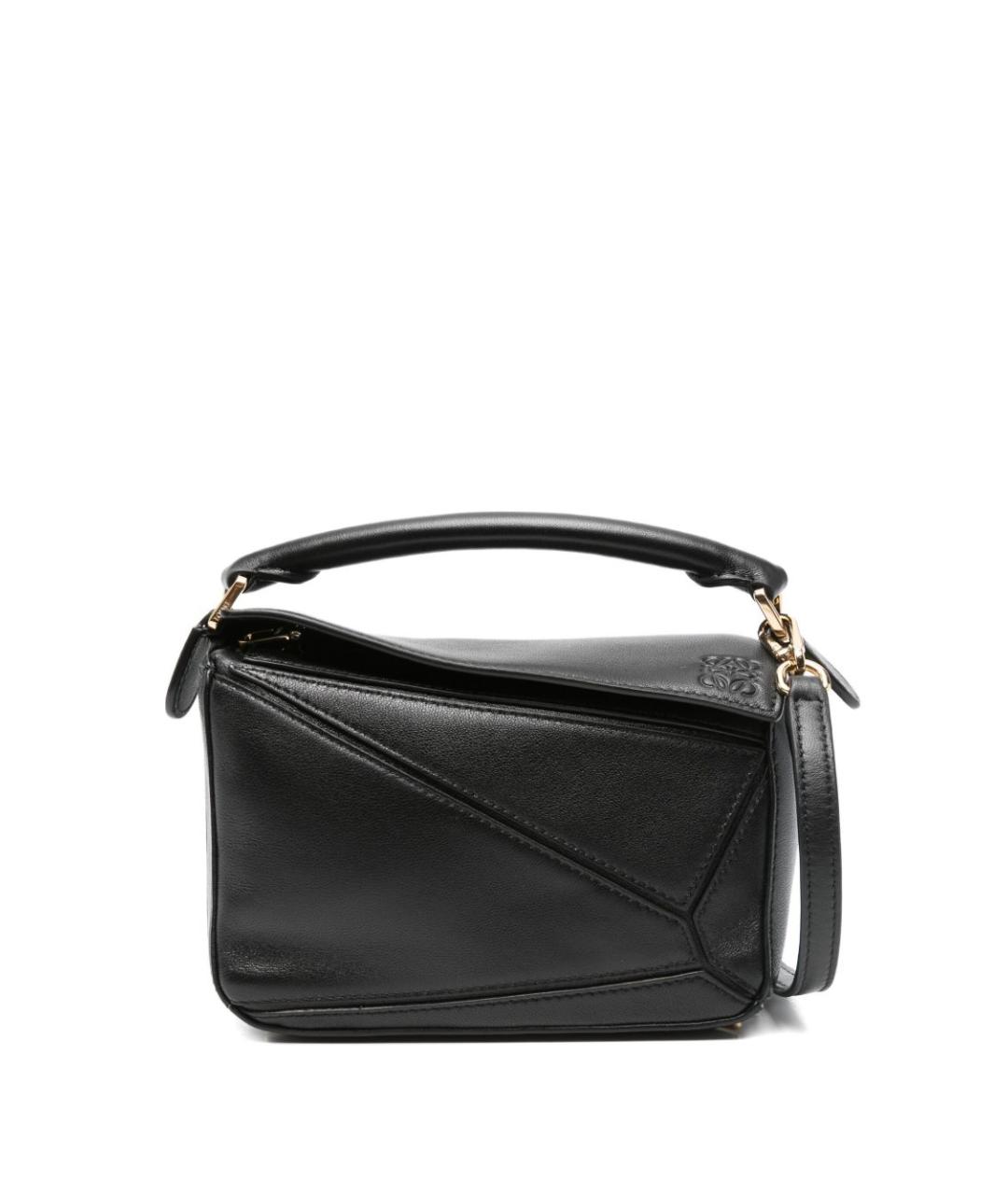LOEWE Черная кожаная сумка через плечо, фото 1