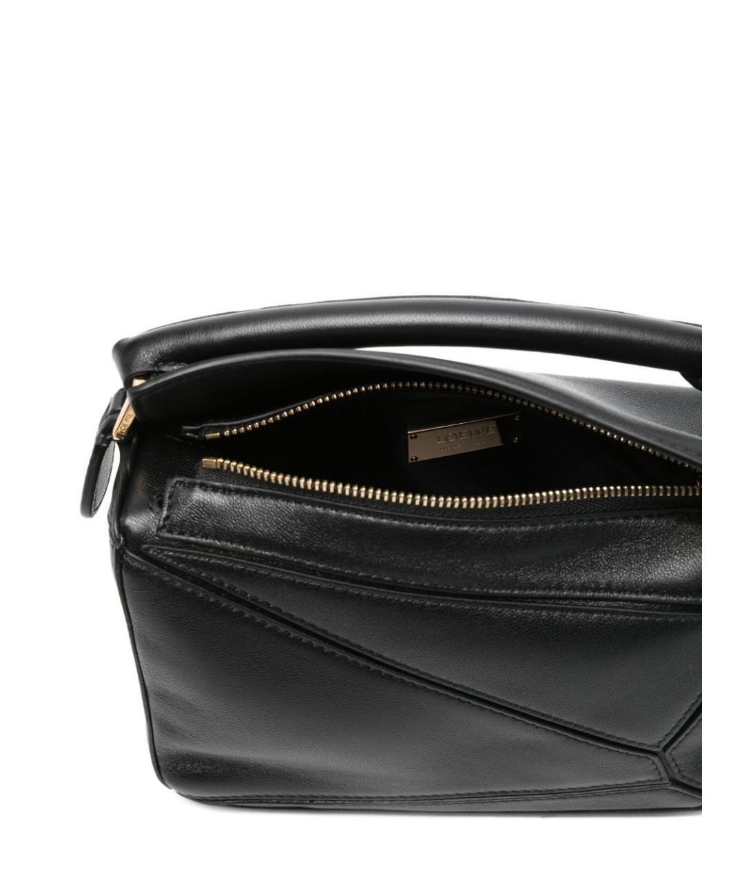LOEWE Черная кожаная сумка через плечо, фото 5