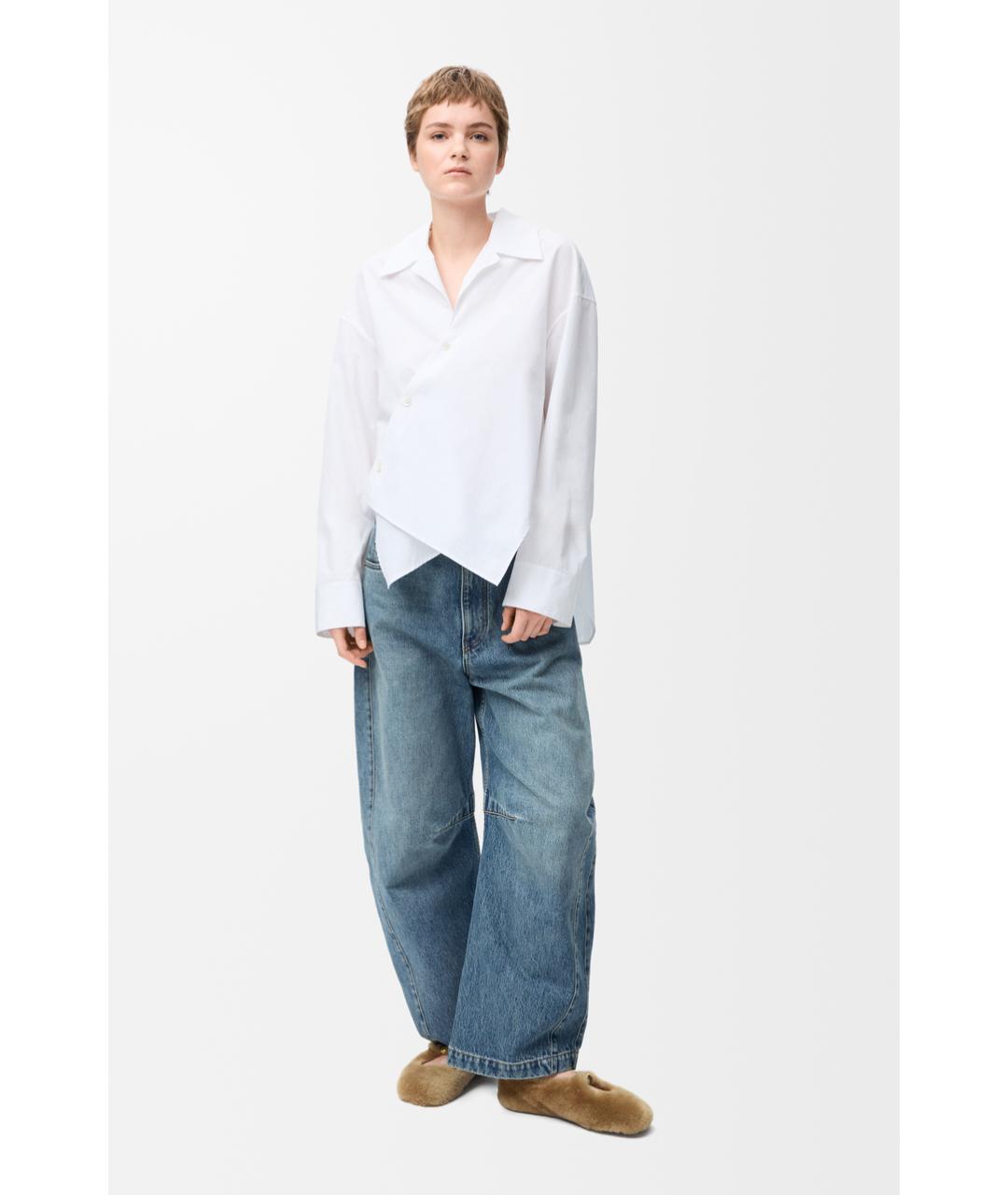 LOEWE Белая хлопковая рубашка, фото 2