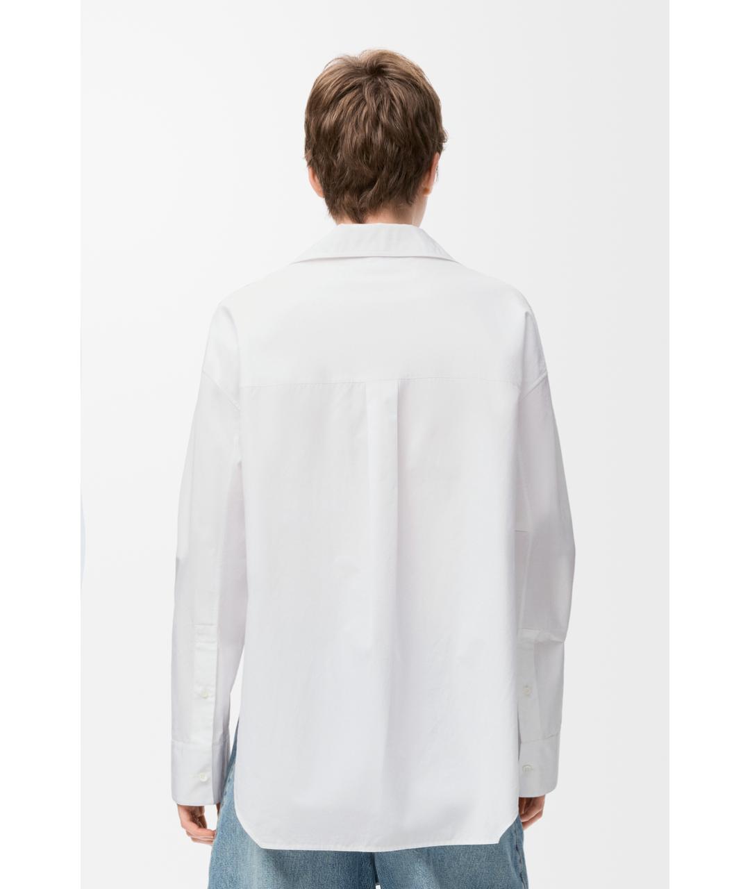 LOEWE Белая хлопковая рубашка, фото 4