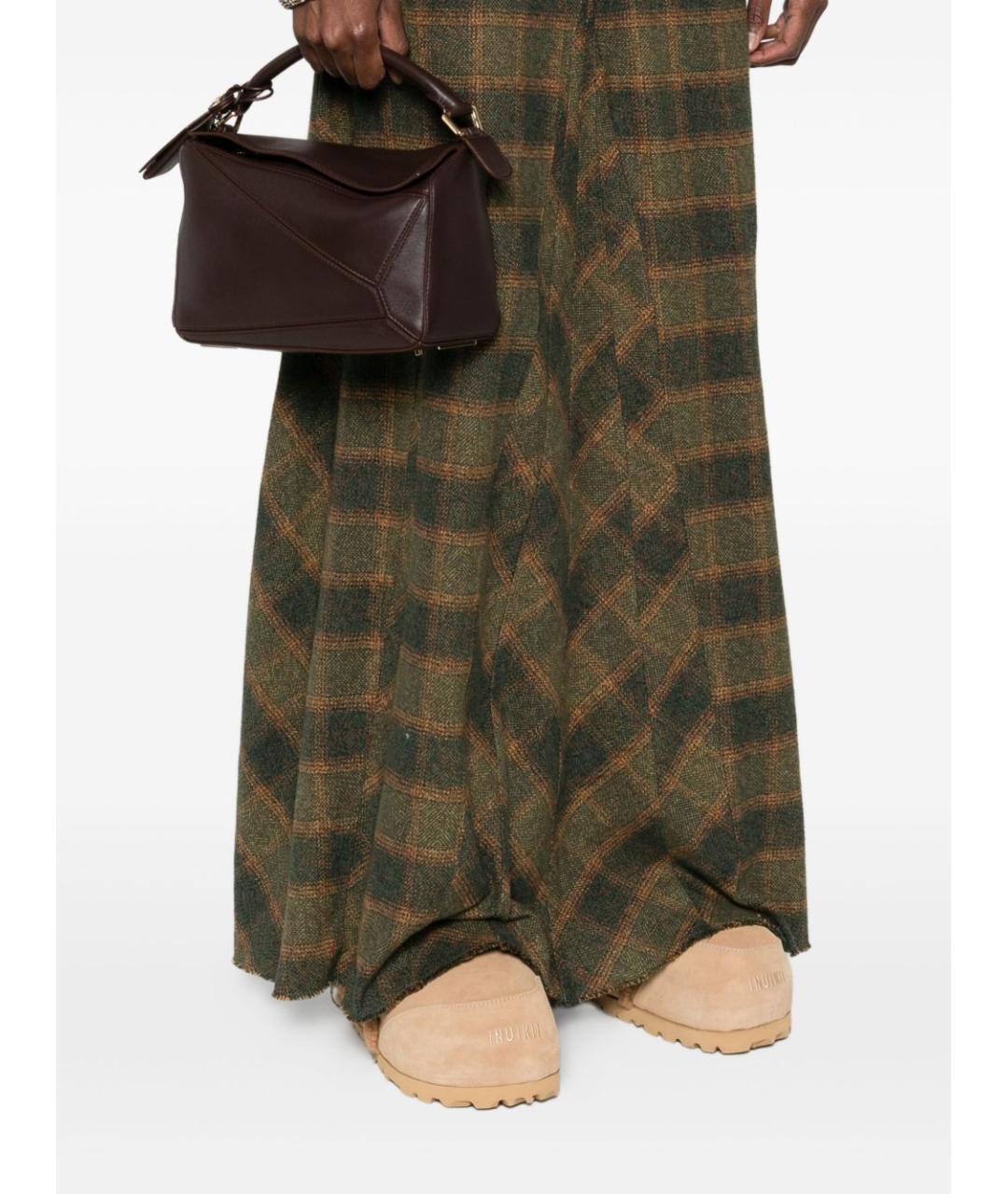 LOEWE Коричневая кожаная сумка через плечо, фото 2