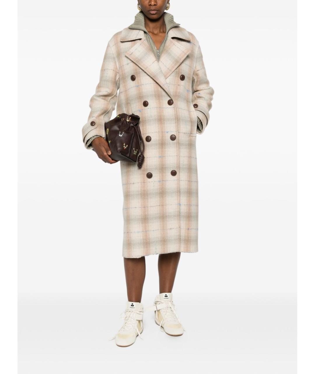 LOEWE Мульти шерстяное пальто, фото 3