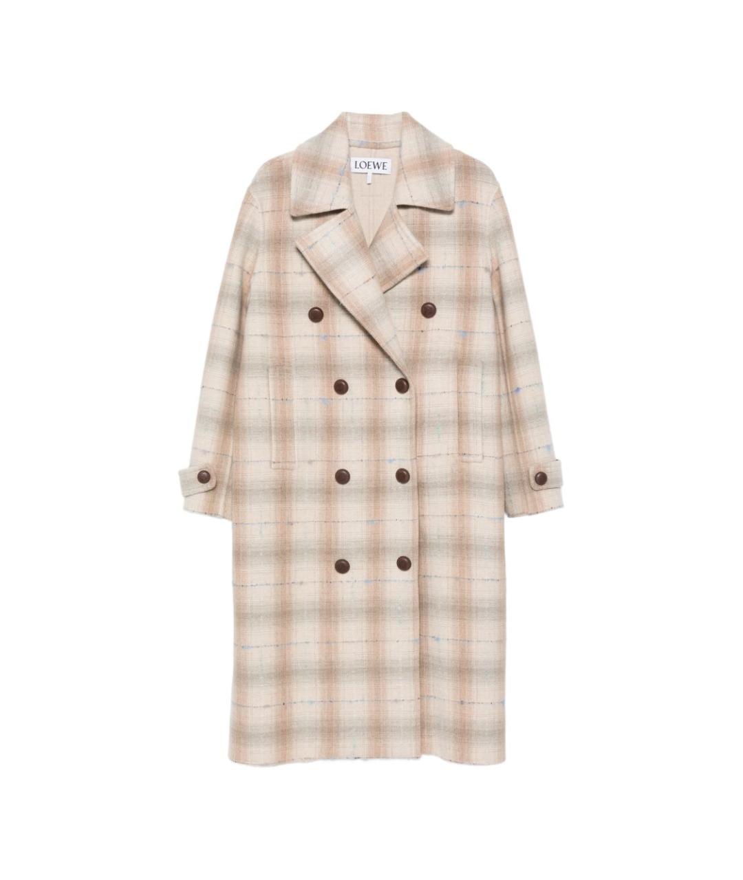 LOEWE Мульти шерстяное пальто, фото 1