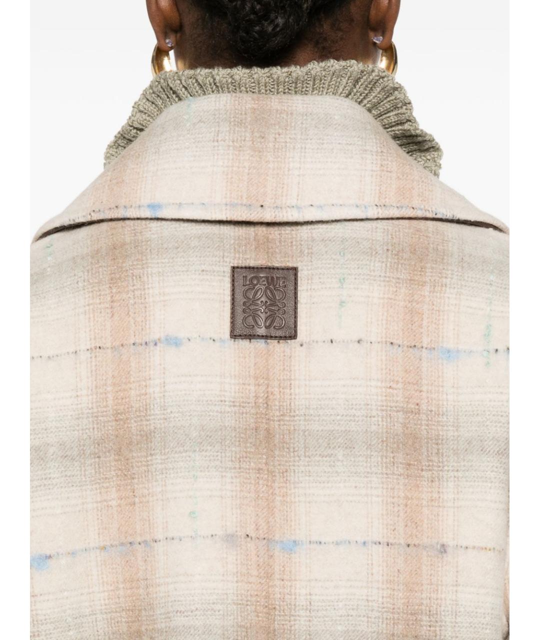 LOEWE Мульти шерстяное пальто, фото 2