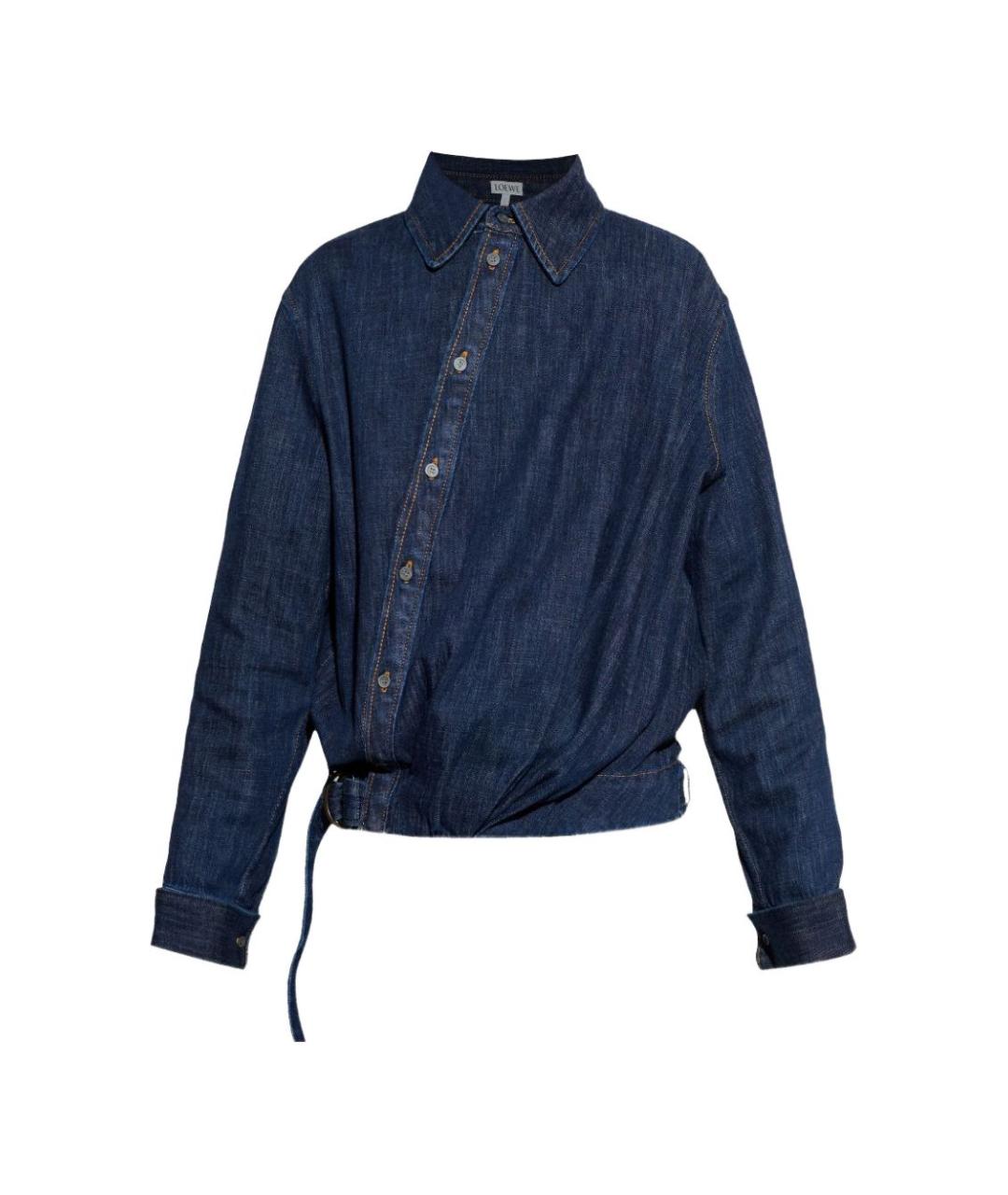 LOEWE Синяя хлопковая рубашка, фото 1