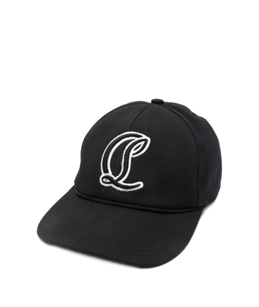 CHRISTIAN LOUBOUTIN Черная хлопковая кепка/бейсболка, фото 1
