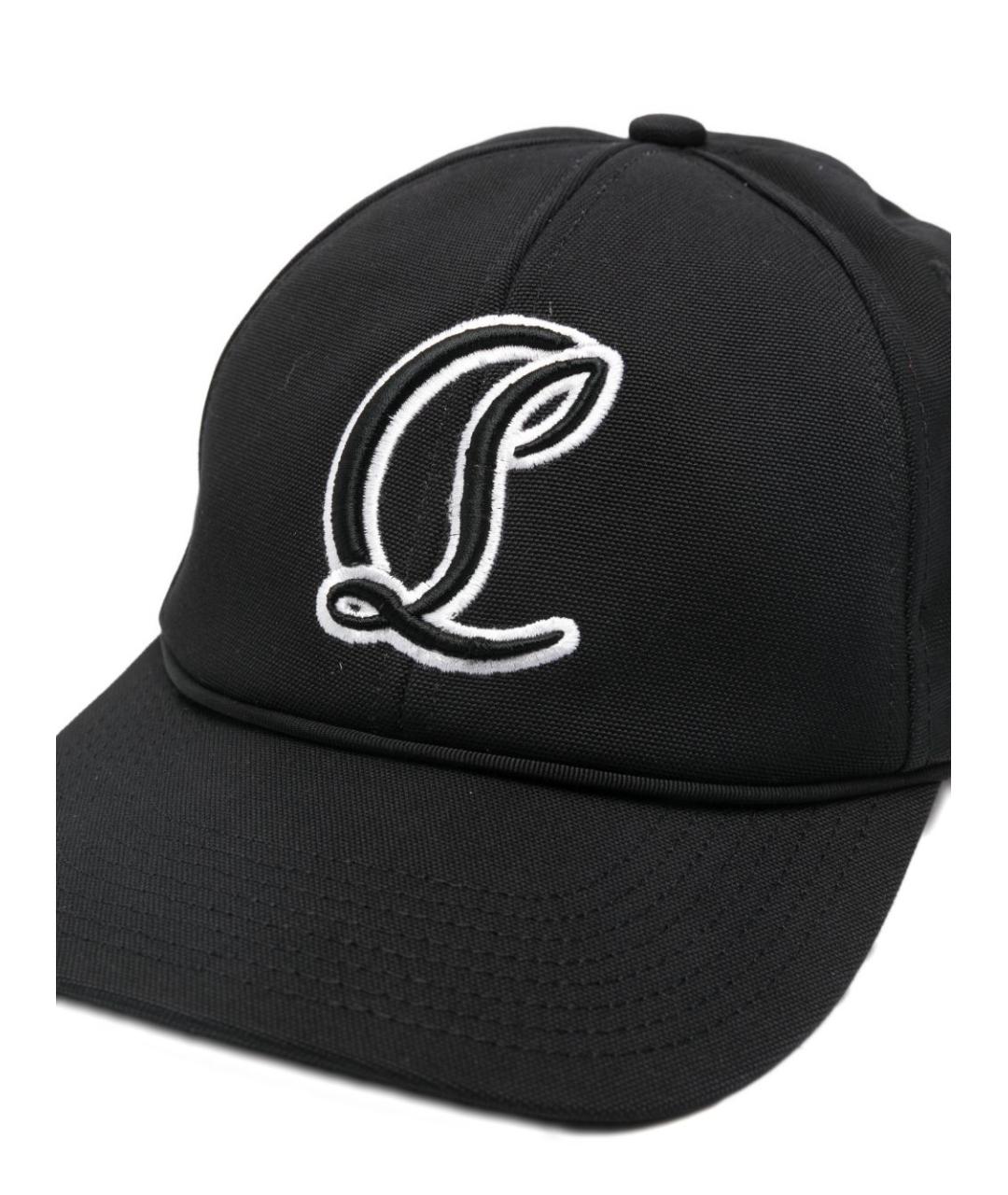 CHRISTIAN LOUBOUTIN Черная хлопковая кепка/бейсболка, фото 2