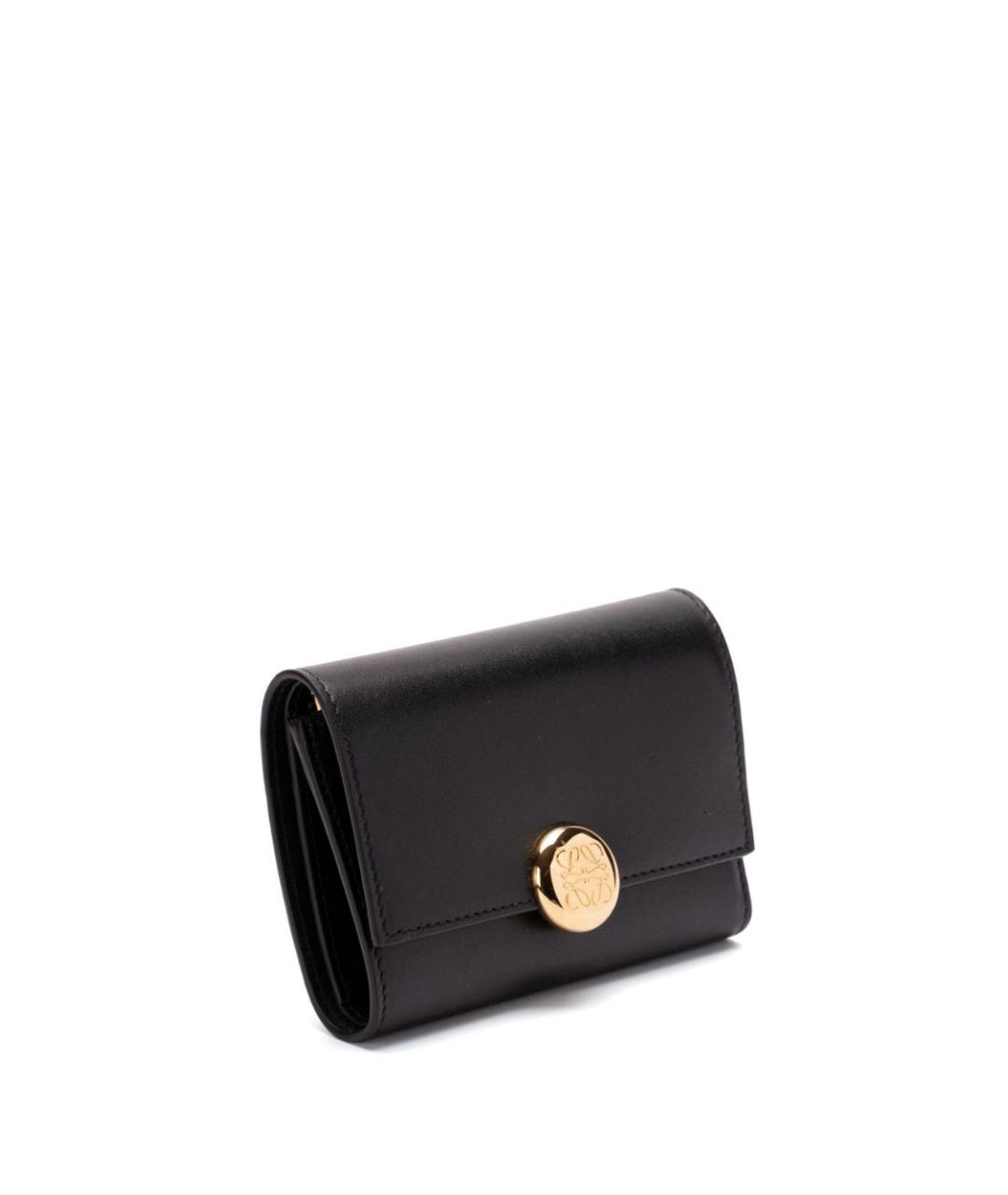 LOEWE Черный кожаный кошелек, фото 5