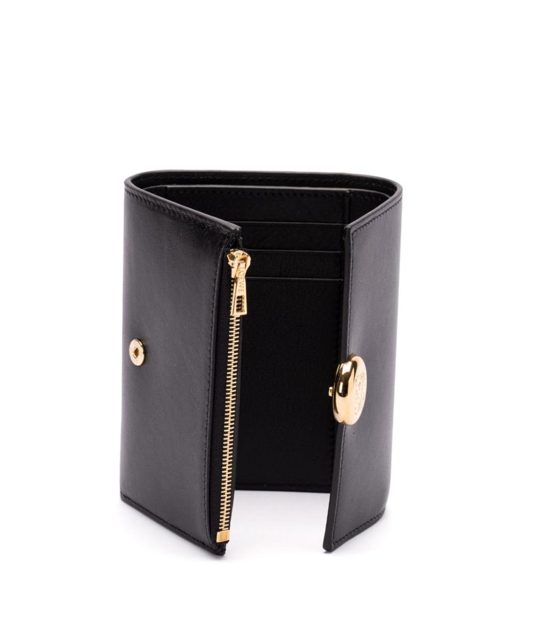 LOEWE Черный кожаный кошелек, фото 2