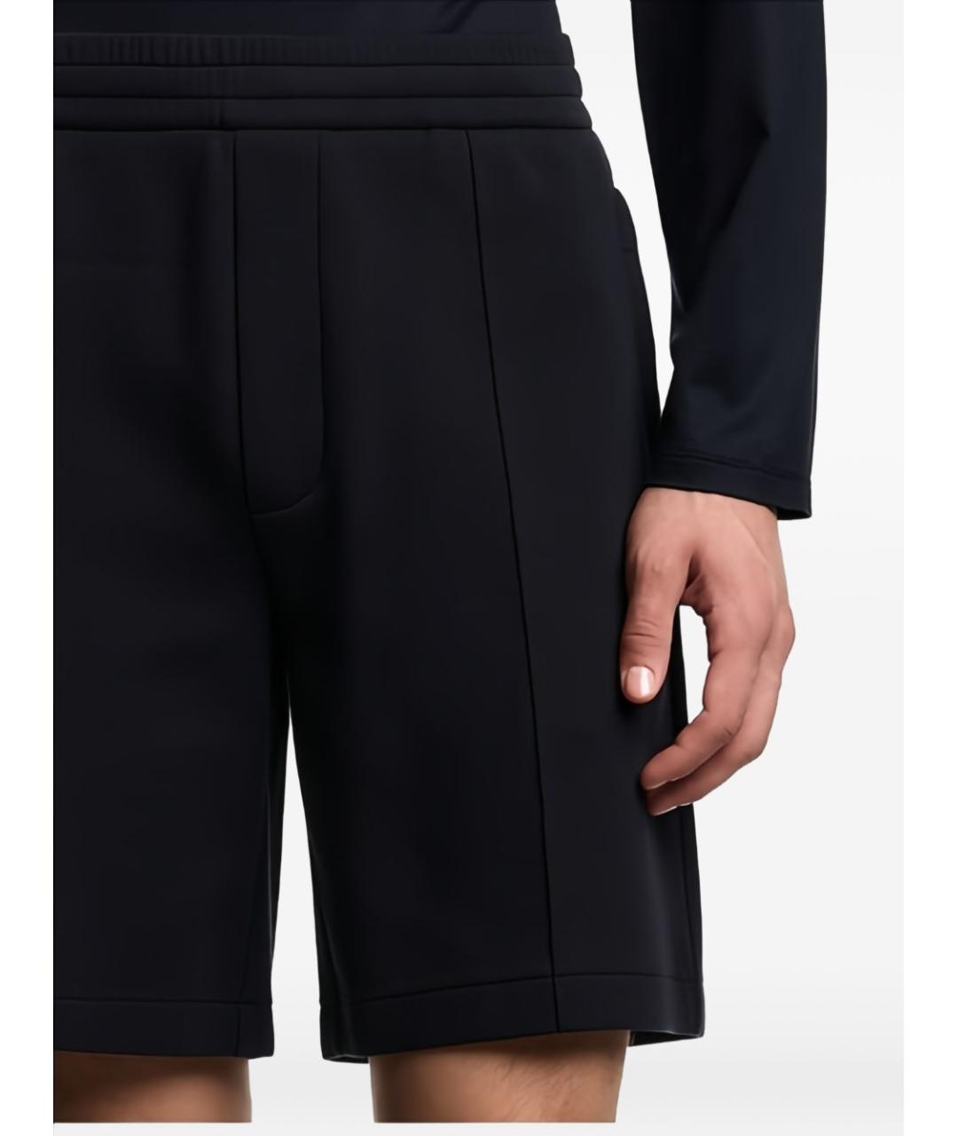 EMPORIO ARMANI Темно-синие хлопковые шорты, фото 4