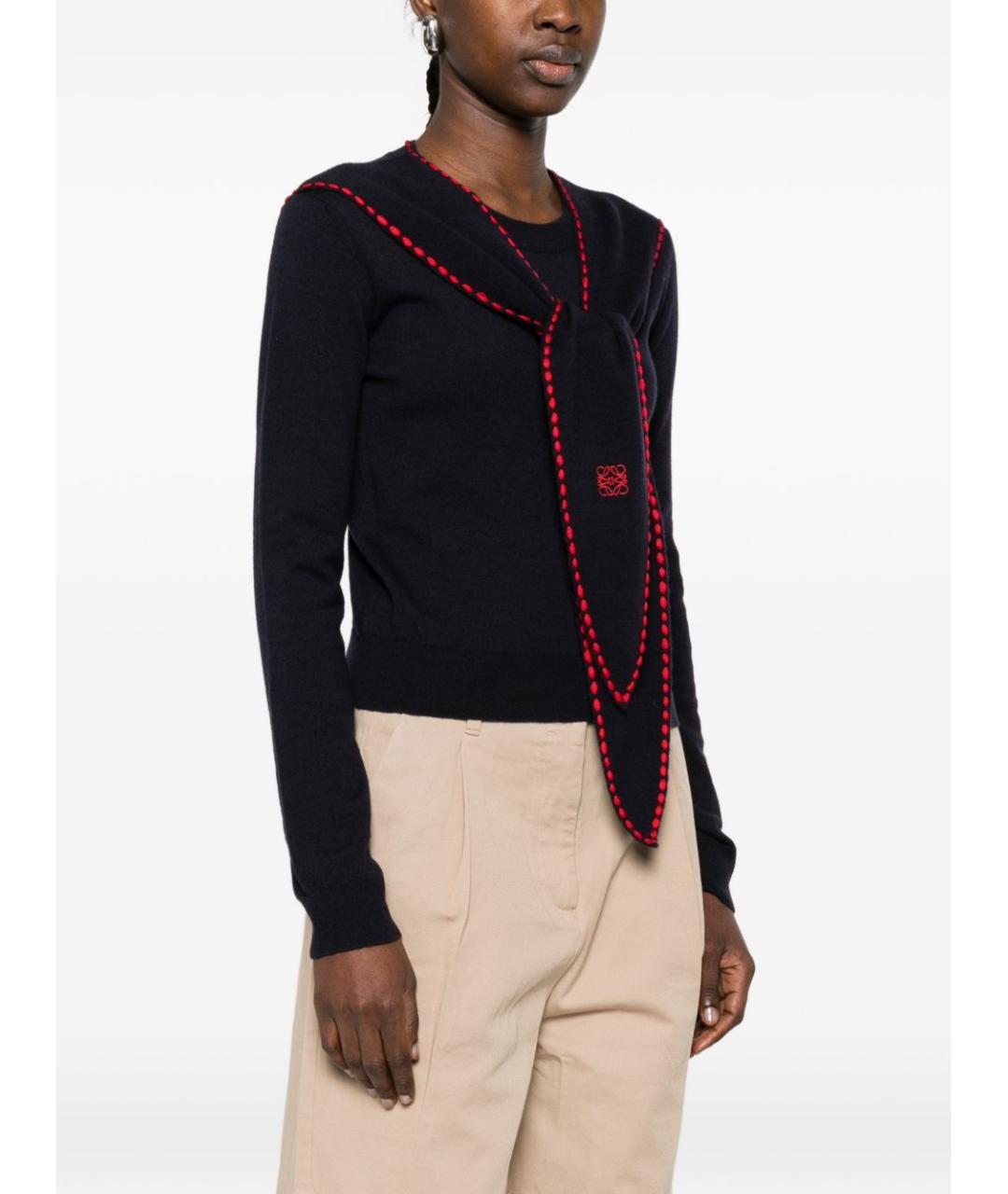 LOEWE Синий шерстяной джемпер / свитер, фото 2