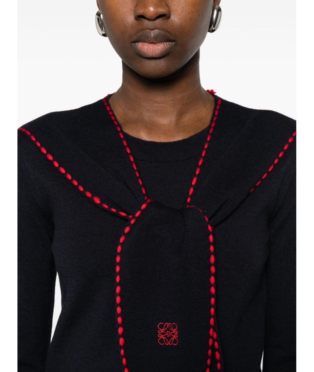 LOEWE Синий шерстяной джемпер / свитер, фото 5