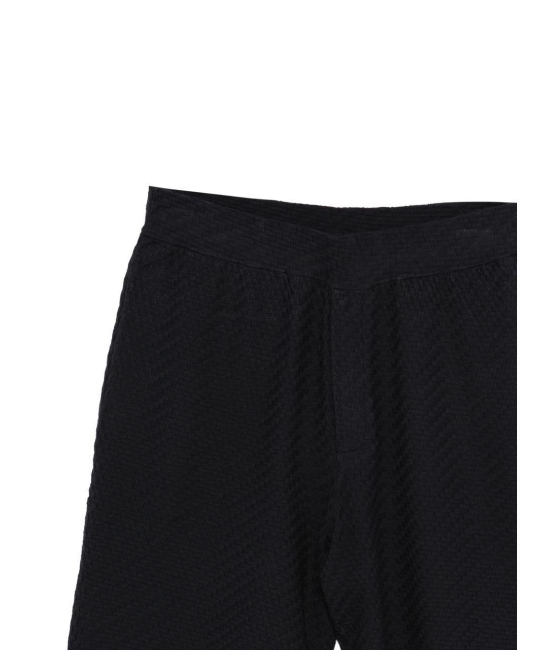 EMPORIO ARMANI Темно-синие вискозные шорты, фото 3