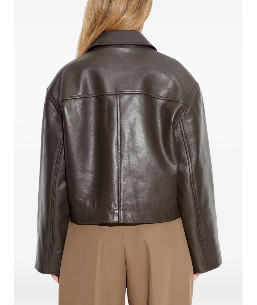STUDIO NICHOLSON Коричневая кожаная куртка, фото 2