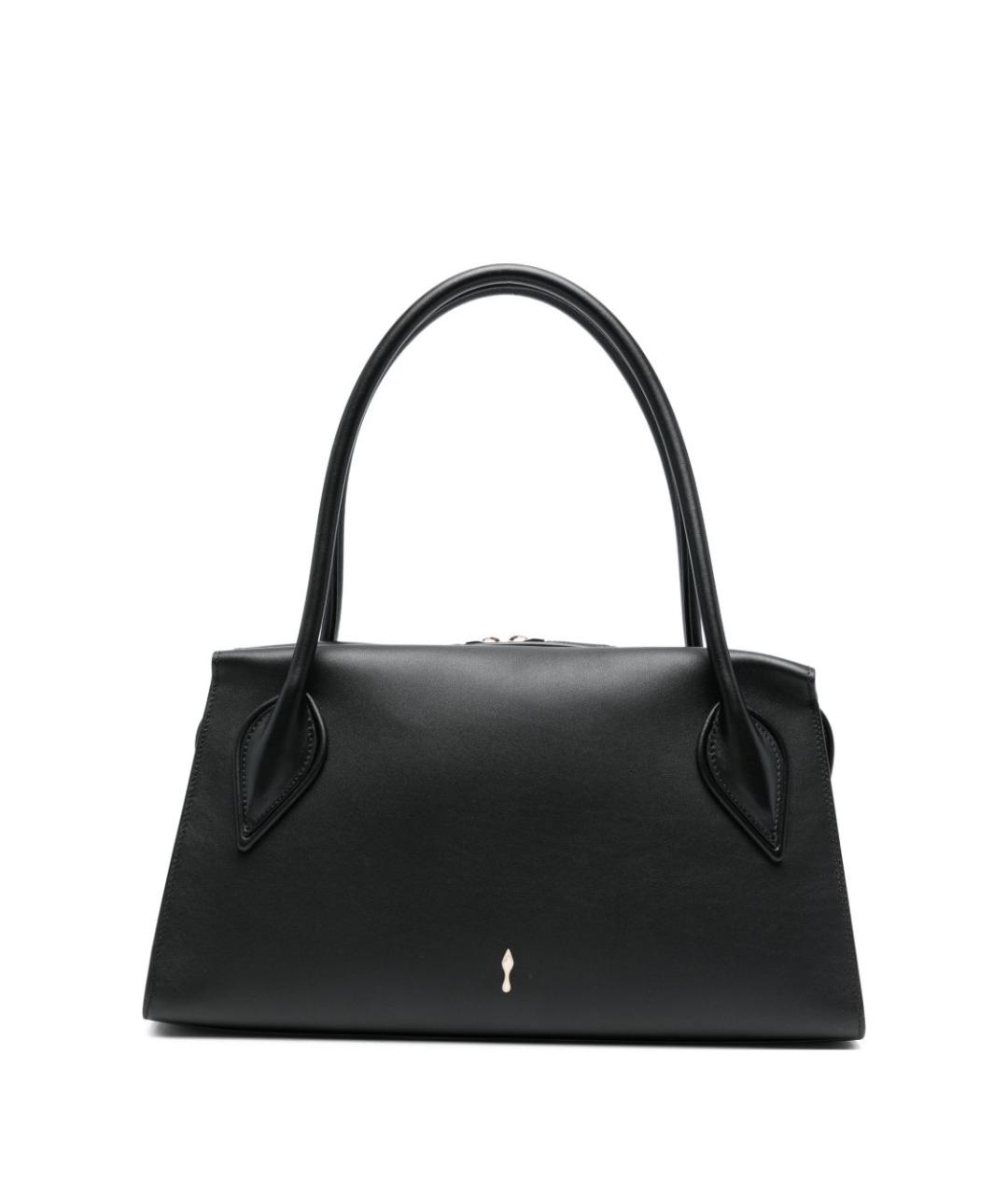 CHRISTIAN LOUBOUTIN Черная кожаная сумка тоут, фото 1