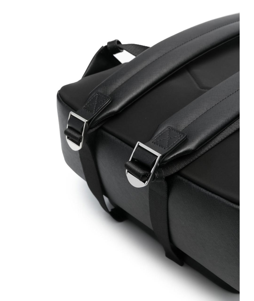EMPORIO ARMANI Черный синтетический рюкзак, фото 2