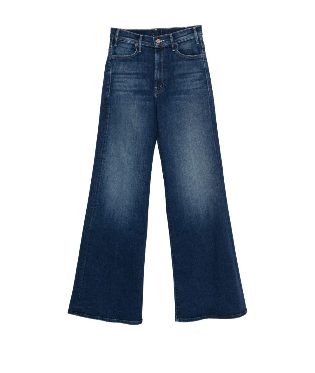 MOTHER Синие хлопковые прямые джинсы, фото 1