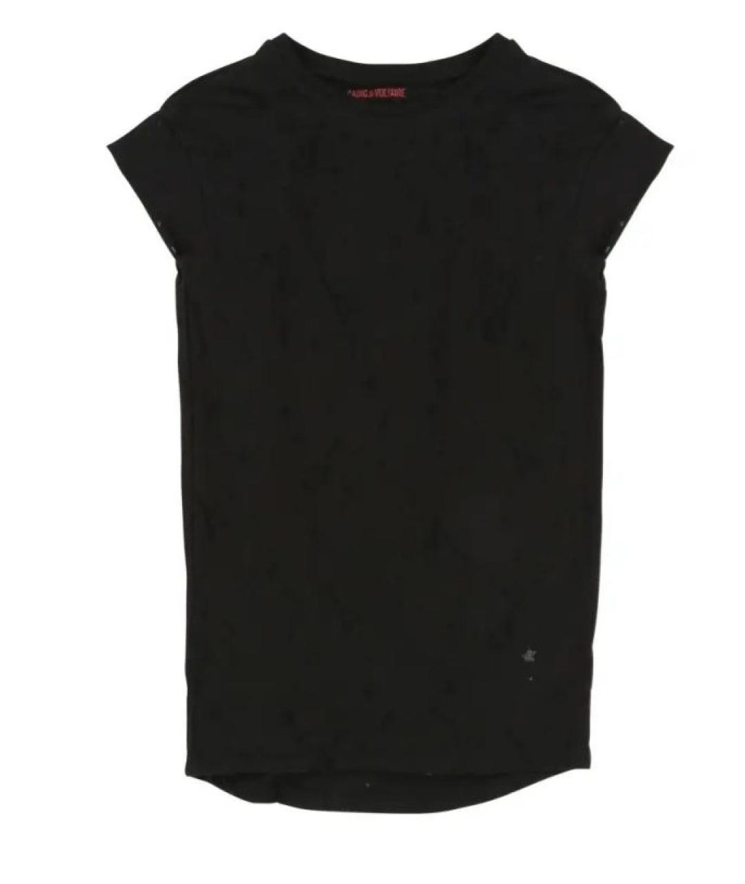 ZADIG & VOLTAIRE Черное хлопковое повседневное платье, фото 5