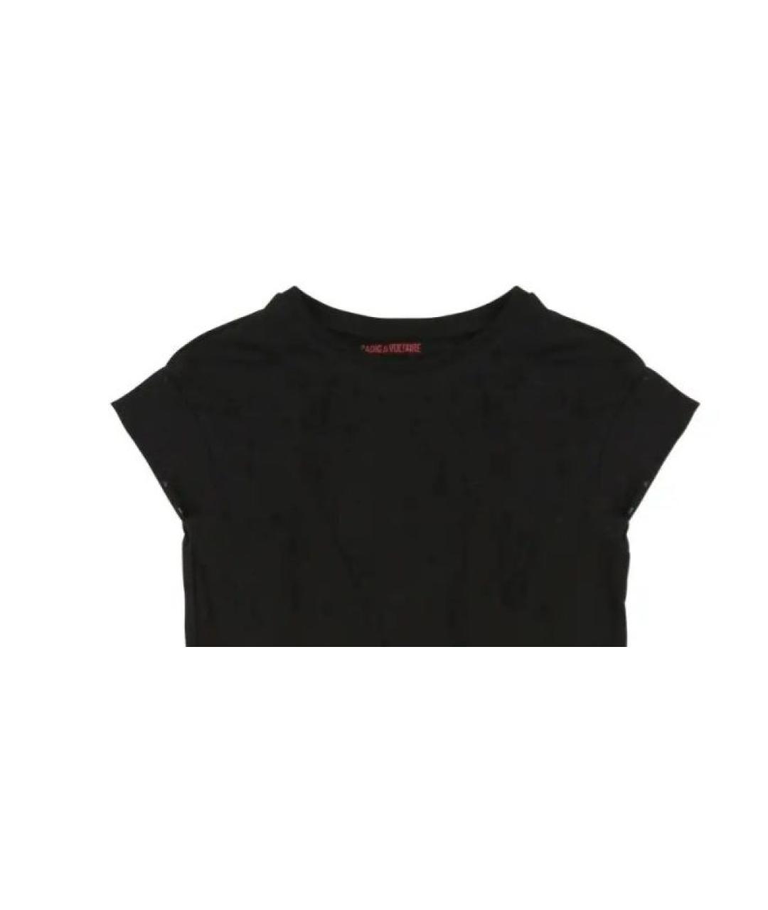 ZADIG & VOLTAIRE Черное хлопковое повседневное платье, фото 4