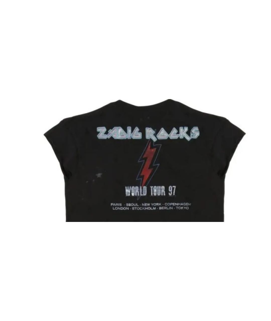 ZADIG & VOLTAIRE Черное хлопковое повседневное платье, фото 3