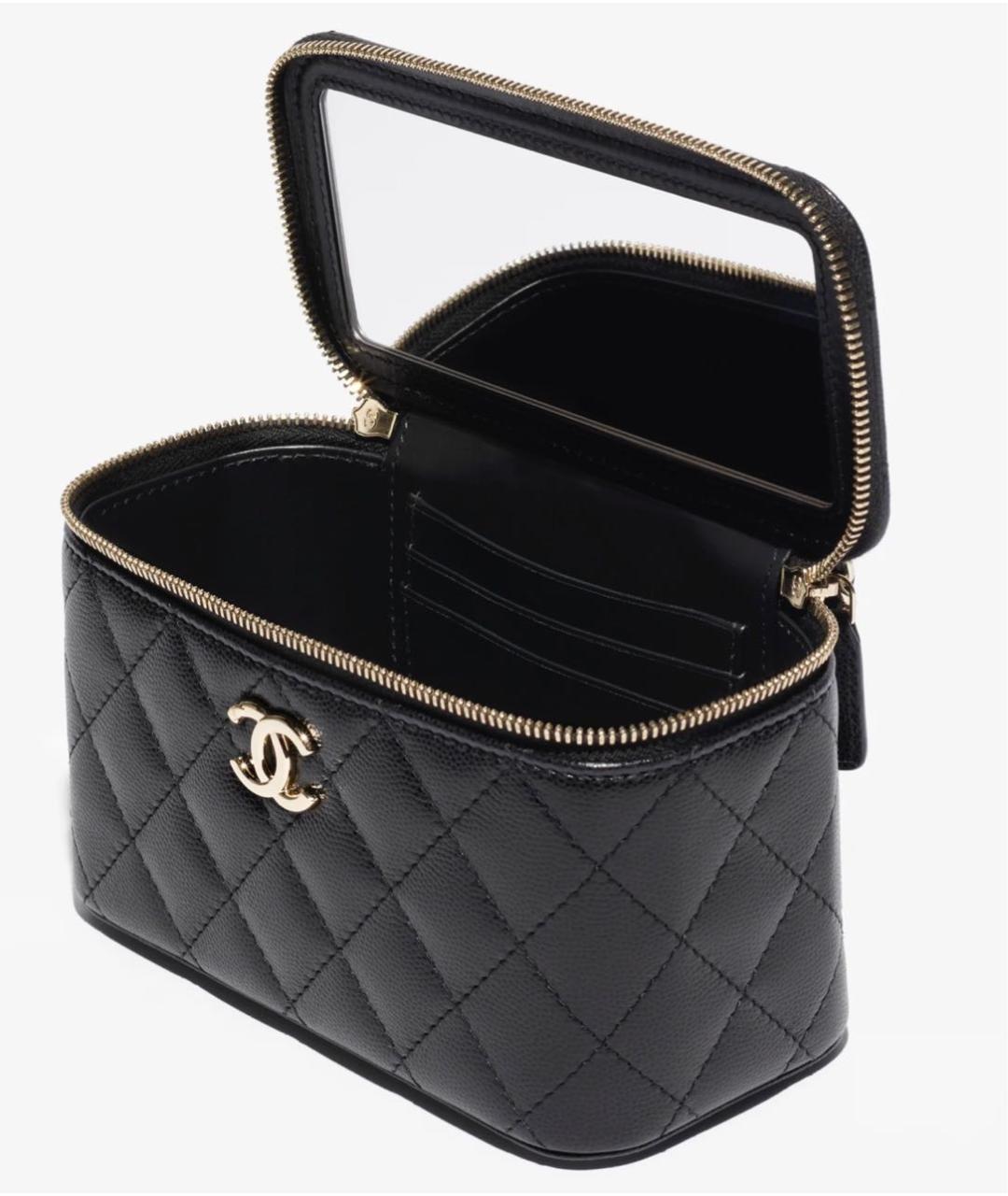 CHANEL Черная кожаная сумка через плечо, фото 3